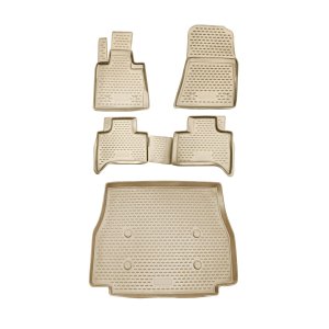 BMW X5 Floor-Trunk Mats - Omac - KIT 3D - Beige - '99-'06